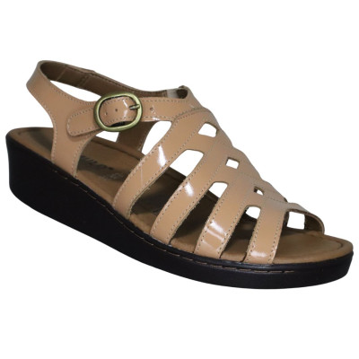 Romulo Sandalia Cuero Amarillo Mujer Talla 35 Ref 1060 